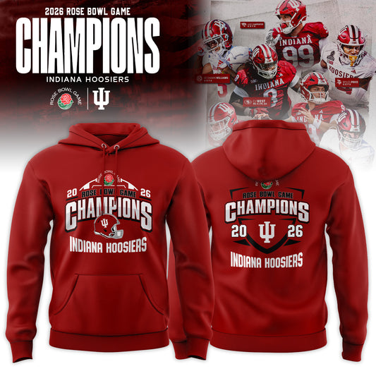 Indiana Hoosiers 2026 Rose Bowl Champions Hoodie