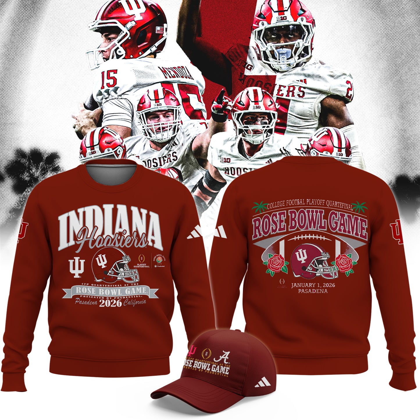 _Indiana Hoosiers 2026 Rose Bowl Limited Sweatshirt