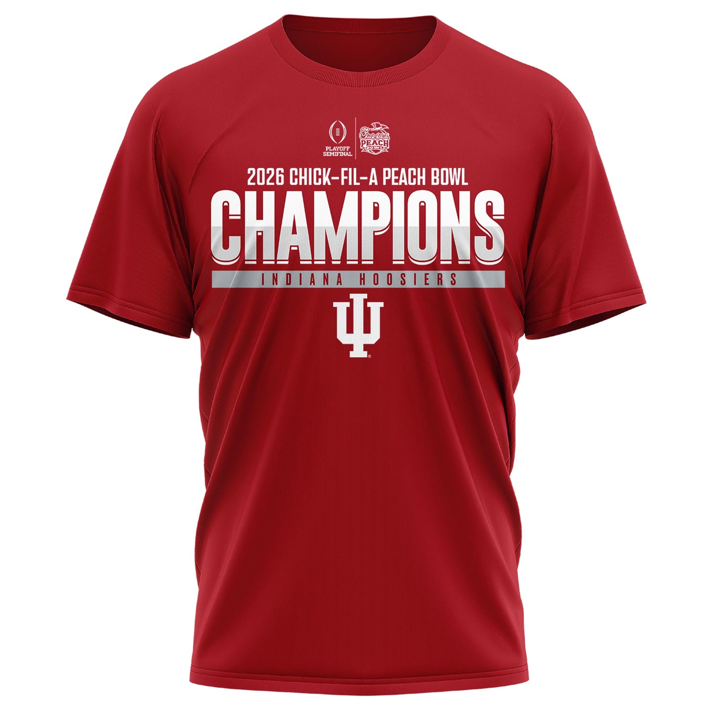 Indiana Hoosiers 2026 Peach Bowl Champions T-shirt – Cardinal