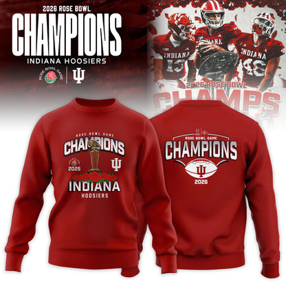 Indiana Hoosiers 2026 Rose Bowl Champions Sweatshirt
