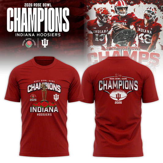 Indiana Hoosiers 2026 Rose Bowl Champions T-shirt