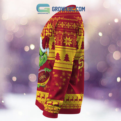 Iowa State Cyclones Grinch NCAA Christmas Ugly Sweater