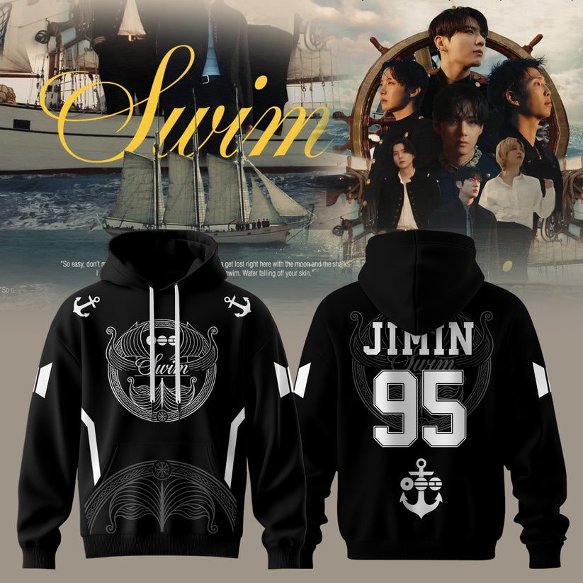 BTS – Swim Arirang Album Mixed Mesh Hoodie