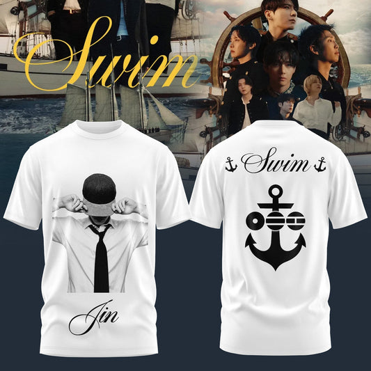 BTS – Swim Arirang Album Mixed Mesh Shirt - Jin