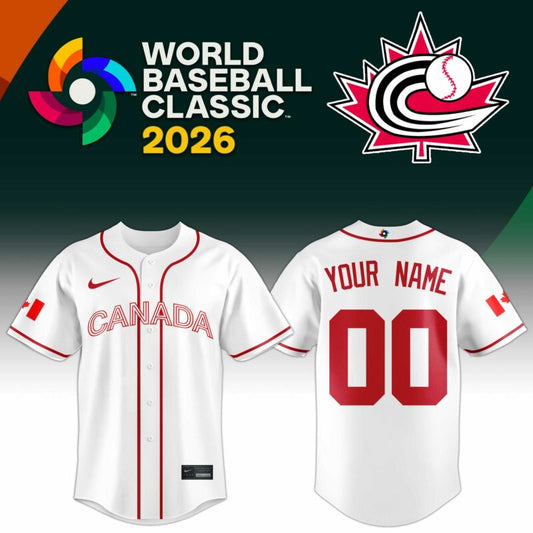Canada Baseball 2026 Limited Edition White Jersey