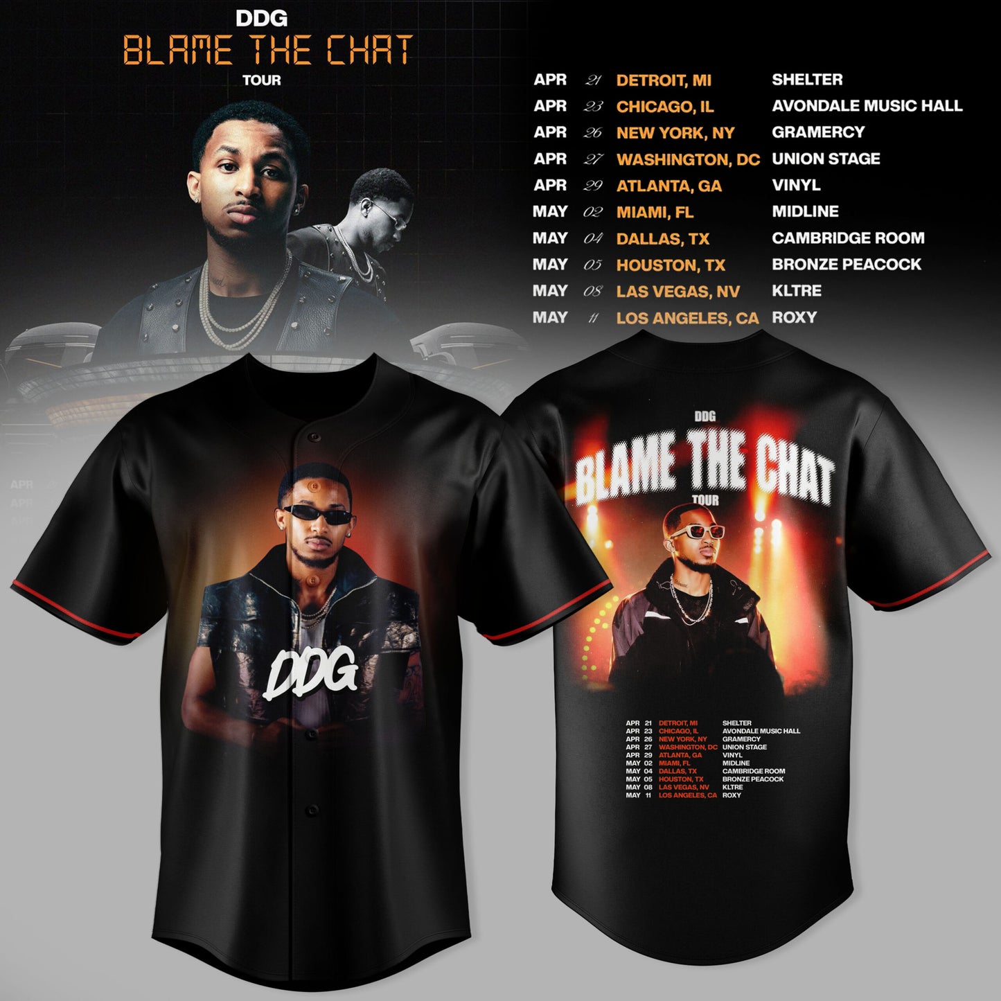 DDG – BLAME THE CHAT TOUR Jersey