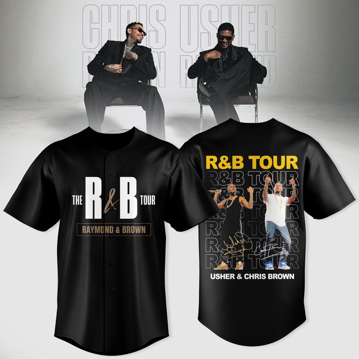 Chris Brown and Usher – The R&B Tour Edition Jersey