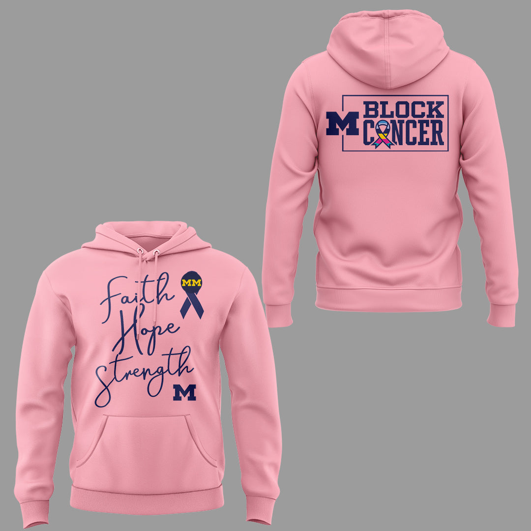 Limited Edition Michigan MBB Block Cancer Hoodie-KC02062607