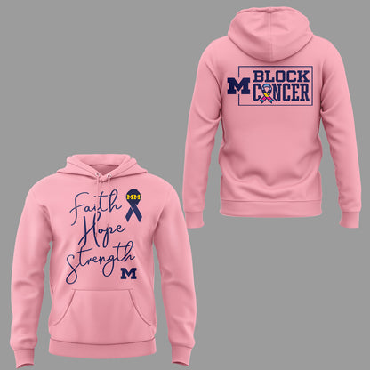 Limited Edition Michigan MBB Block Cancer Hoodie-KC02062607