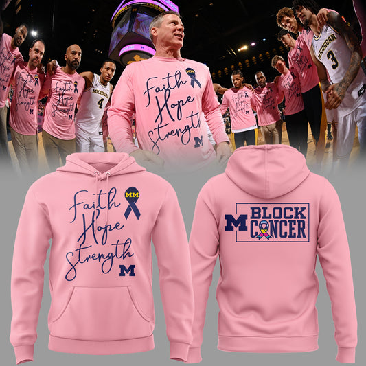 Limited Edition Michigan MBB Block Cancer Hoodie-KC02062607