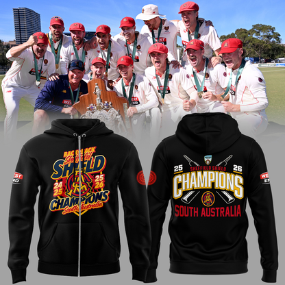 Limited Edition 2026 Sheffield Shield Champions 🏏🏆 ZipHoodie