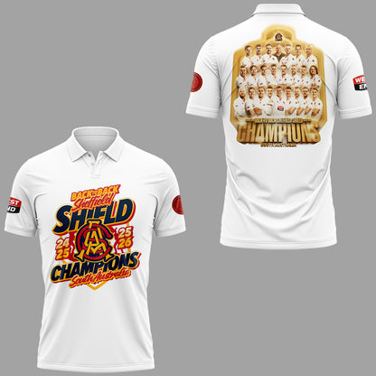 Limited Edition 2026 Sheffield Shield Champions 🏏🏆 Polo Shirt-KC03312622