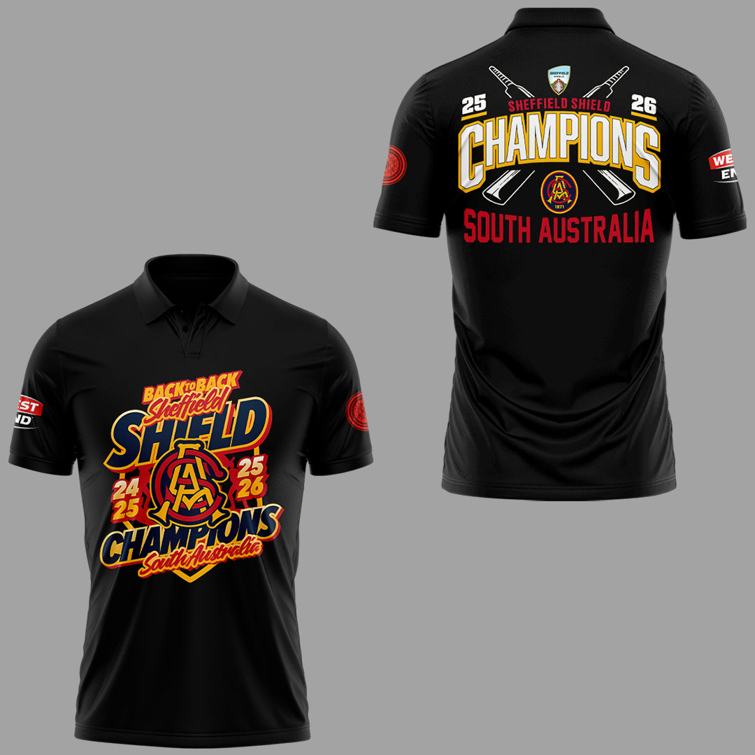 Limited Edition 2026 Sheffield Shield Champions 🏏🏆 Polo Shirt-KC03312625