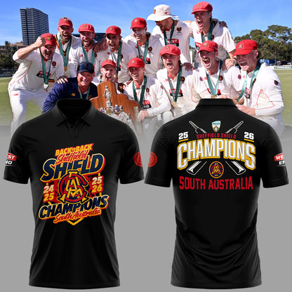Limited Edition 2026 Sheffield Shield Champions 🏏🏆 Polo Shirt-KC03312625