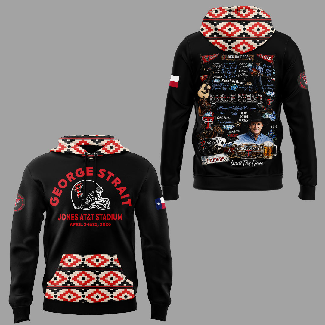 G.Strait 2026 “One Last Ride” tour at Lubbock’s Jones AT&T Stadium 🤠🎸⚔️ Hoodie