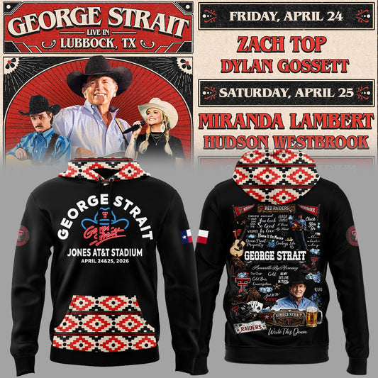 G.Strait 2026 “One Last Ride” tour at Lubbock’s Jones AT&T Stadium 🤠🎸⚔️ Hoodie