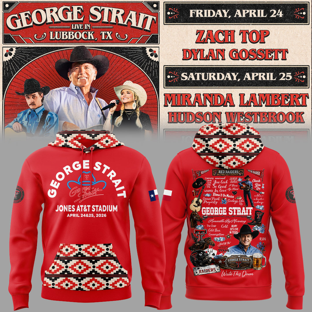 G.Strait 2026 “One Last Ride” tour at Lubbock’s Jones AT&T Stadium 🤠🎸⚔️ Hoodie