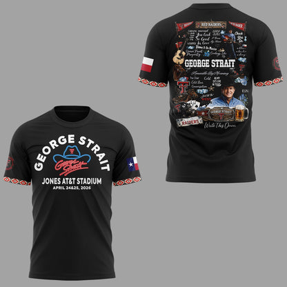 G.Strait 2026 “One Last Ride” tour at Lubbock’s Jones AT&T Stadium 🤠🎸⚔️ Shirt