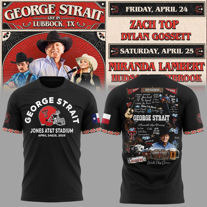 G.Strait 2026 “One Last Ride” tour at Lubbock’s Jones AT&T Stadium 🤠🎸⚔️ Shirt