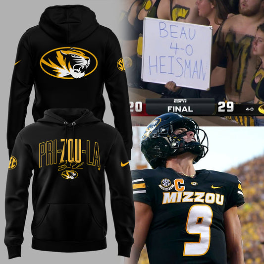 Limited Edition Missouri Football: Beau Pribula Pri-Zou-La Hoodie-KC09222503
