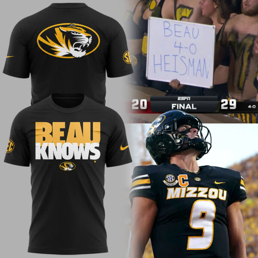 Limited Edition Missouri Football: Beau Pribula Knows TShirt-KC09222504