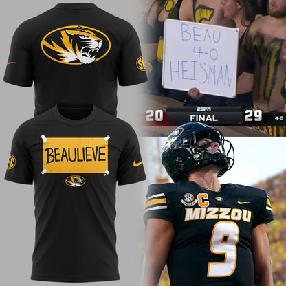 Limited Edition Missouri Football: Beau Pribula Believe TShirt-KC09222506