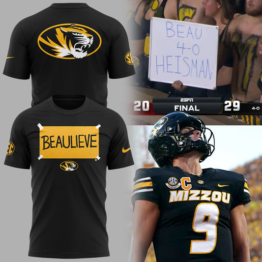 Limited Edition Missouri Football: Beau Pribula Believe TShirt-KC09222506