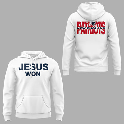 Limited Edition Patriots x Jesus Won Hoodie