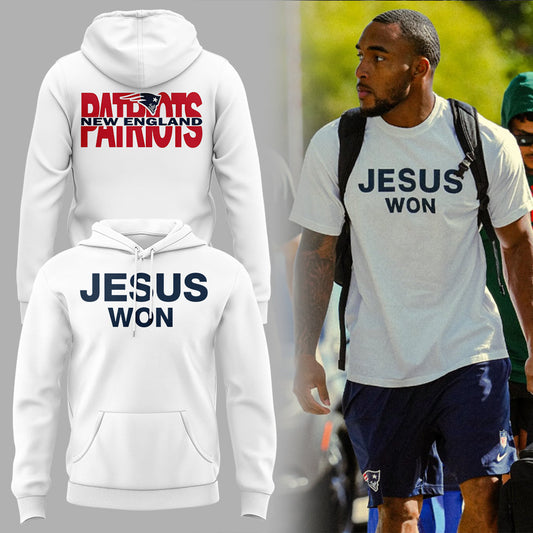 Limited Edition Patriots x Jesus Won Hoodie