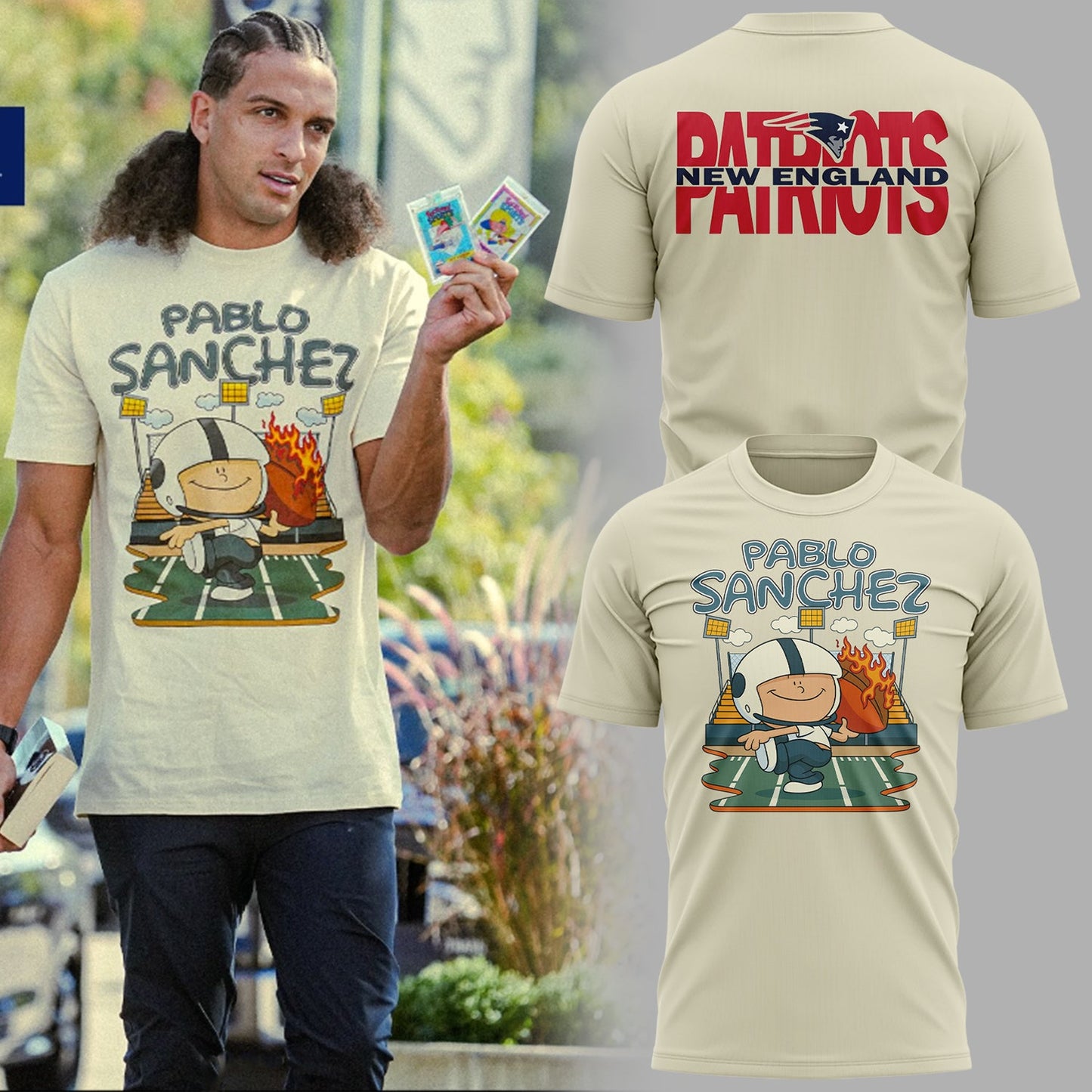 Limited Edition Patriots x Pablo Sanchez T-Shirt