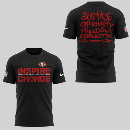 Limited Edition 49ers Inspire Change T-Shirt-KC12152518