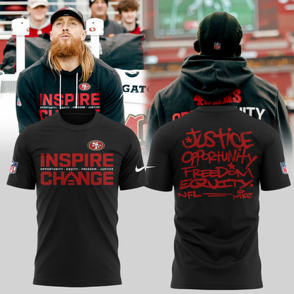 Limited Edition 49ers Inspire Change T-Shirt-KC12152518