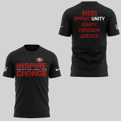 Limited Edition 49ers Inspire Change T-Shirt-KC12152519