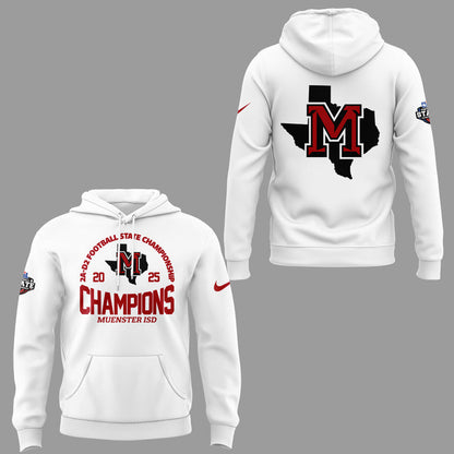 Muenster Champions🏆𝟐𝐀-𝐃𝟐 𝐅𝐨𝐨𝐭𝐛𝐚𝐥𝐥 𝐂𝐡𝐚𝐦𝐩𝐢𝐨𝐧𝐬𝐡𝐢𝐩 2025 Combo Hoodie