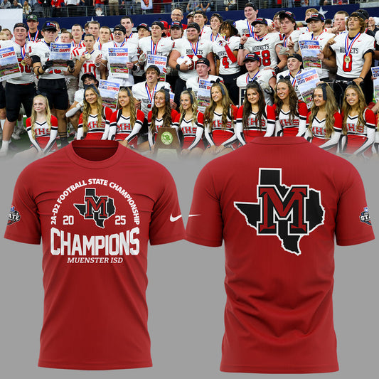 Muenster Champions🏆𝟐𝐀-𝐃𝟐 𝐅𝐨𝐨𝐭𝐛𝐚𝐥𝐥 𝐂𝐡𝐚𝐦𝐩𝐢𝐨𝐧𝐬𝐡𝐢𝐩 2025 T-Shirt Combo T-shirt