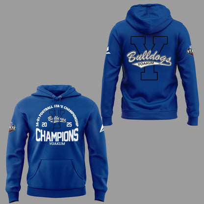 Limited Edition Yoakum Champions🏆3A-D1 𝐅𝐨𝐨𝐭𝐛𝐚𝐥𝐥 𝐂𝐡𝐚𝐦𝐩𝐢𝐨𝐧𝐬𝐡𝐢𝐩 2025 Hoodie