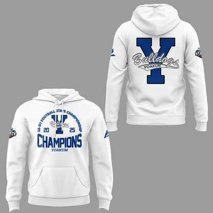 Limited Edition Yoakum Champions🏆3A-D1 𝐅𝐨𝐨𝐭𝐛𝐚𝐥𝐥 𝐂𝐡𝐚𝐦𝐩𝐢𝐨𝐧𝐬𝐡𝐢𝐩 2025 Hoodie