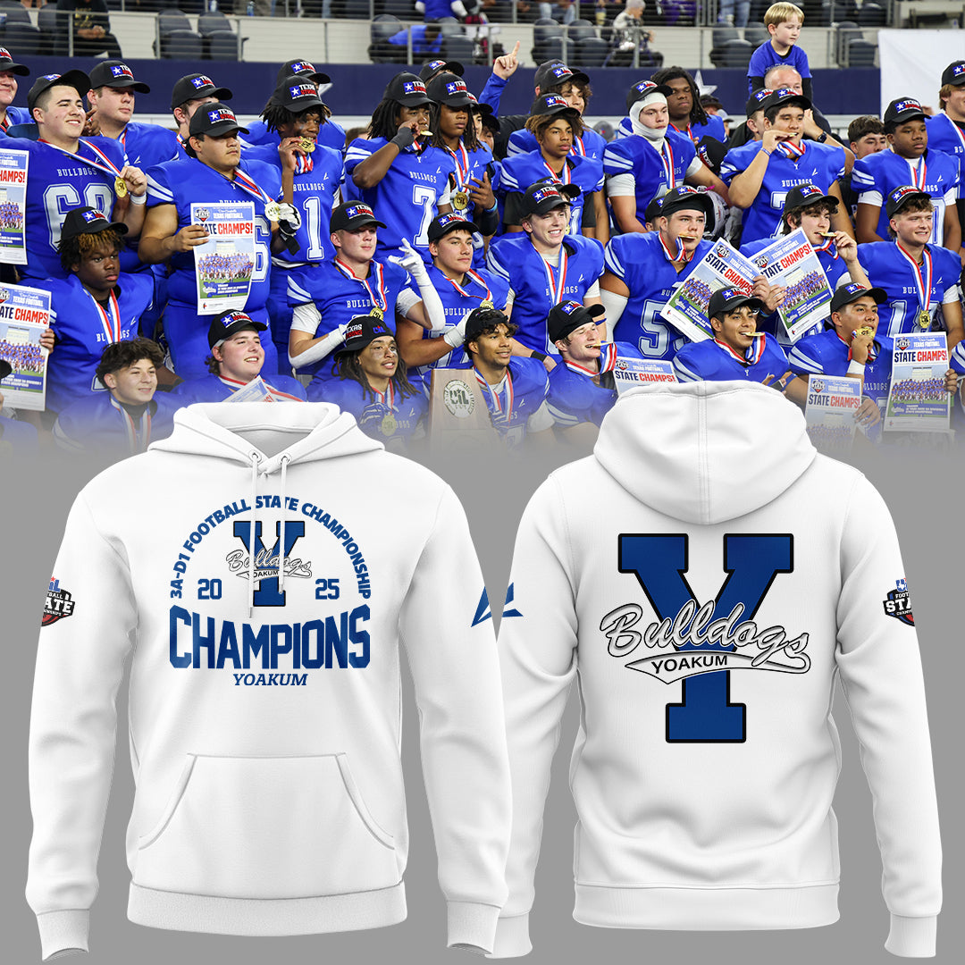 Limited Edition Yoakum Champions🏆3A-D1 𝐅𝐨𝐨𝐭𝐛𝐚𝐥𝐥 𝐂𝐡𝐚𝐦𝐩𝐢𝐨𝐧𝐬𝐡𝐢𝐩 2025 Hoodie