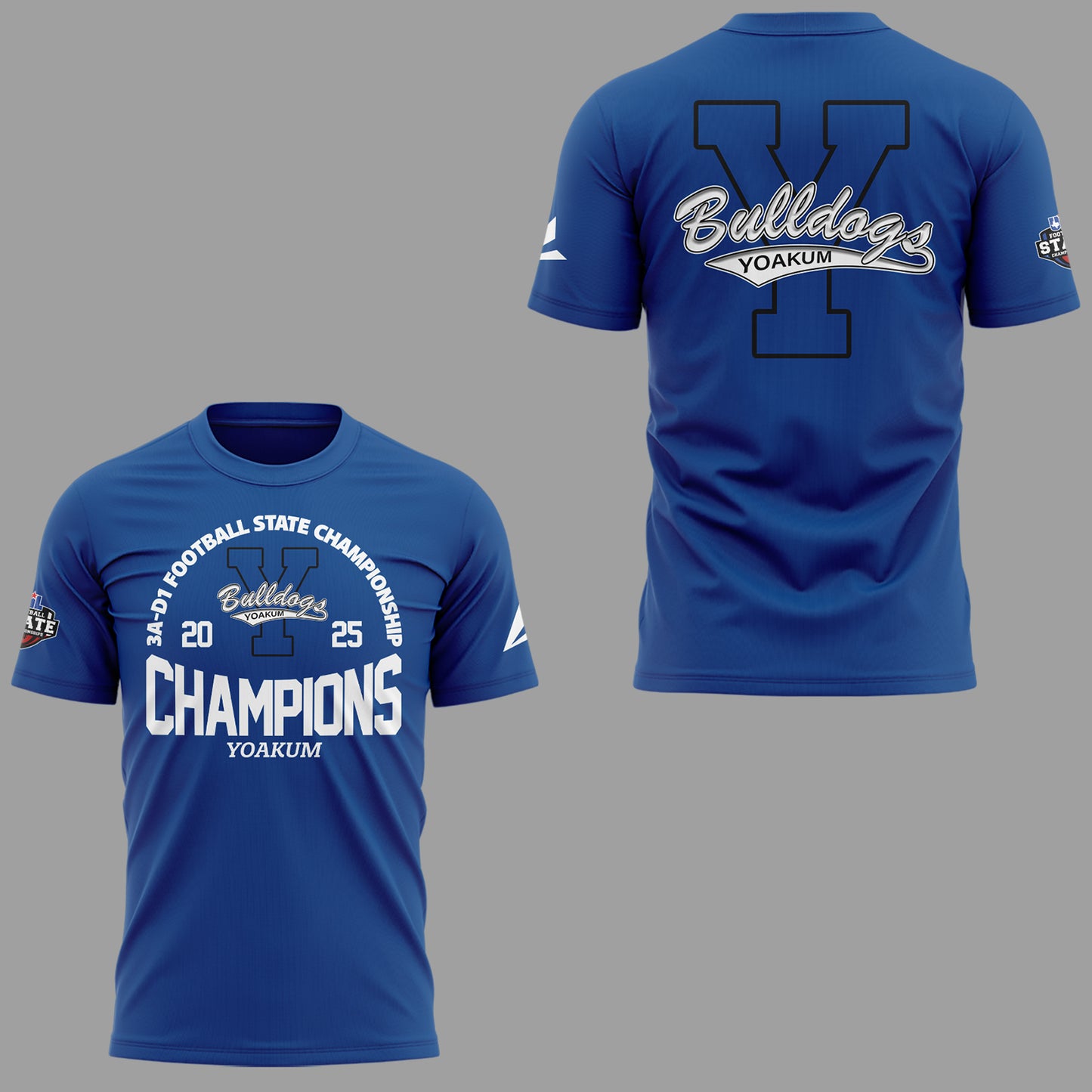 Limited Edition Yoakum Champions🏆3A-D1 𝐅𝐨𝐨𝐭𝐛𝐚𝐥𝐥 𝐂𝐡𝐚𝐦𝐩𝐢𝐨𝐧𝐬𝐡𝐢𝐩 2025 T-Shirt