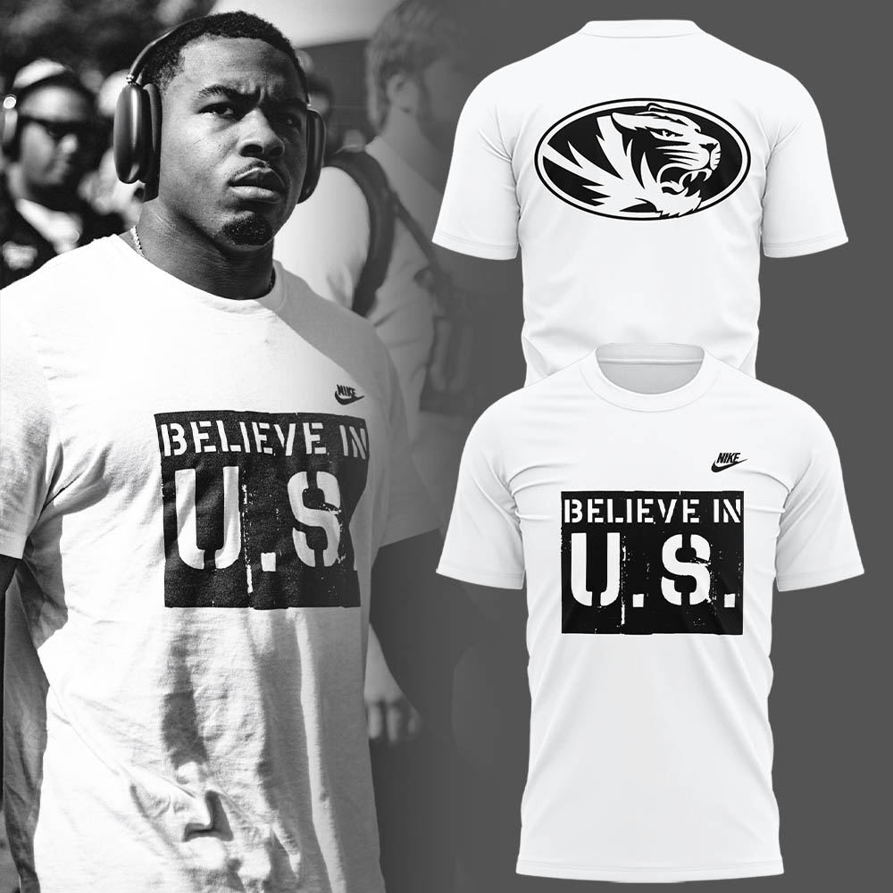 Limited Edition Mizzou Football Believe In U.S. TShirt-LL2509211025