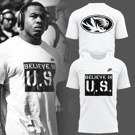 Limited Edition Mizzou Football Believe In U.S. TShirt-LL2509211025