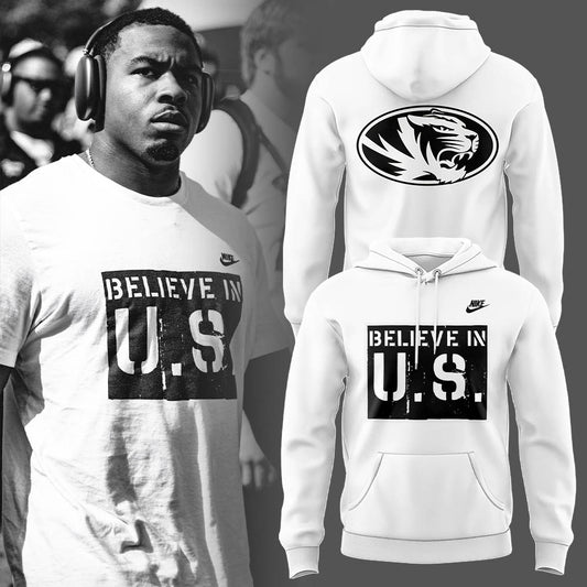 Limited Edition Mizzou Football Believe In U.S. Hoodie-LL2509211027