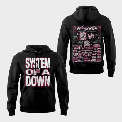 Limited Edition SOAD Tour 2026 SICK NEW WORLD Hoodie