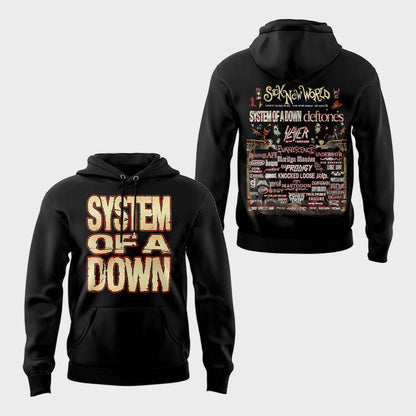 Limited Edition SOAD Tour 2026 SICK NEW WORLD Hoodie