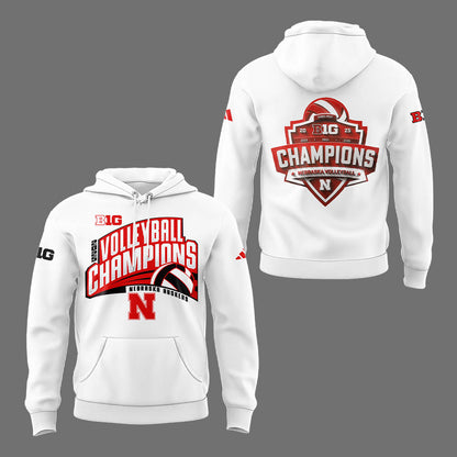 Limited Edition HuskerVB 2025 Champions Hoodie-LL2511241005