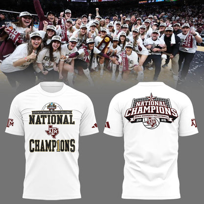 Limited Edition A&M Volleyball National Champions TShirt -LL2512221001