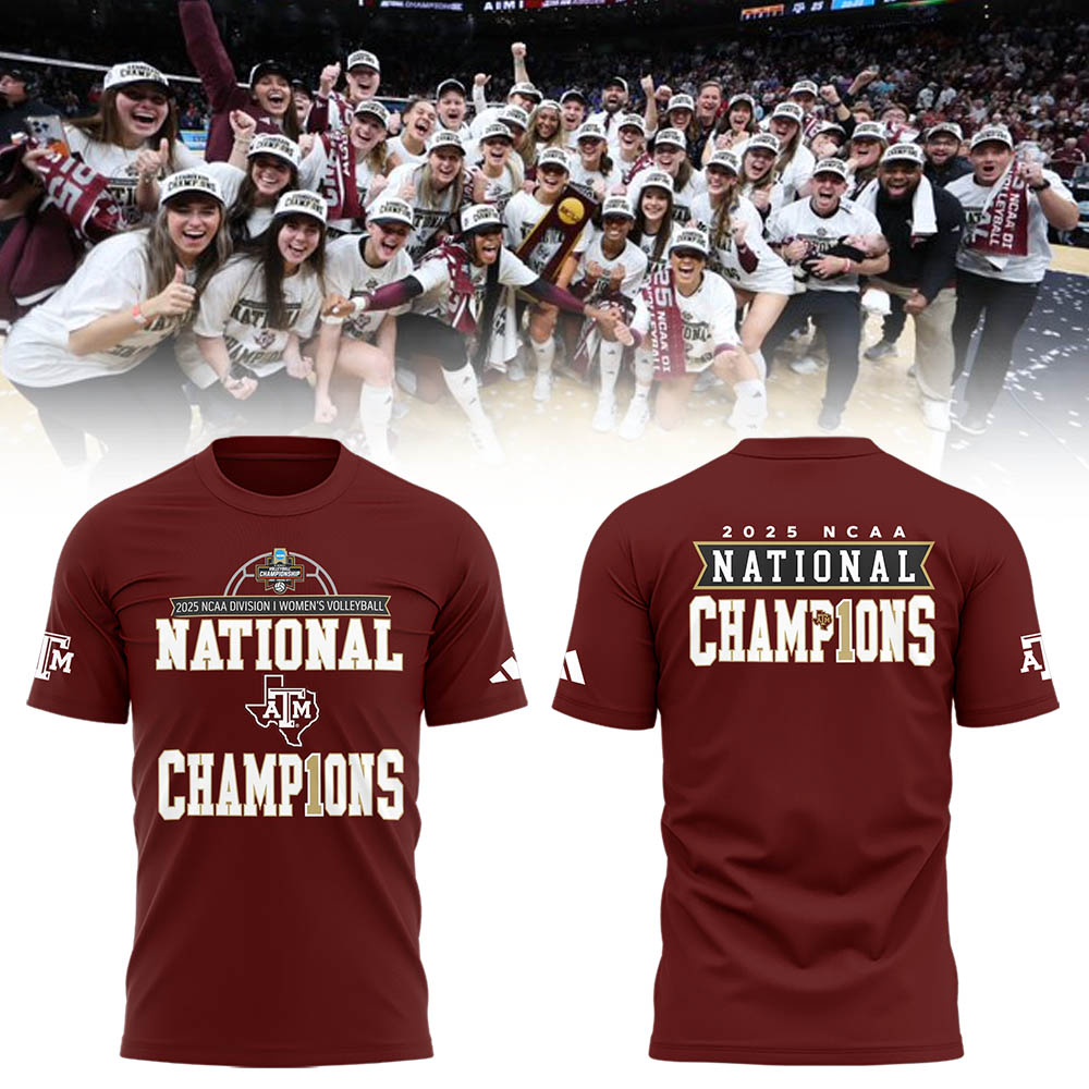 Limited Edition A&M Volleyball National Champions TShirt -LL2512221005