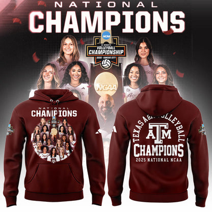 Limited Edition A&M Volleyball National Champions Hoodie-LL2512221011