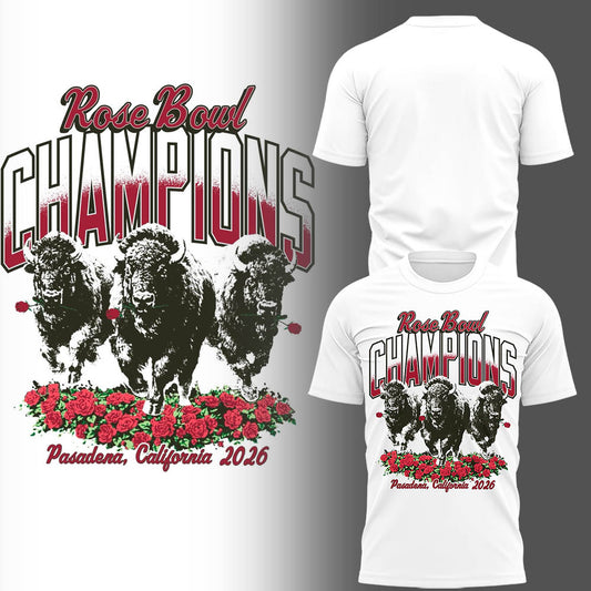 Indiana Football x 2026 Rose Bowl Champion TShirt-LL260102040