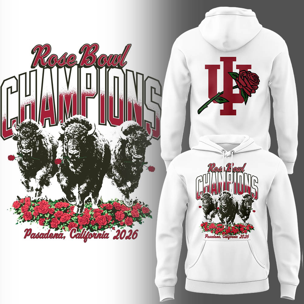 Indiana Football x 2026 Rose Bowl Champion Hoodie-LL260102041